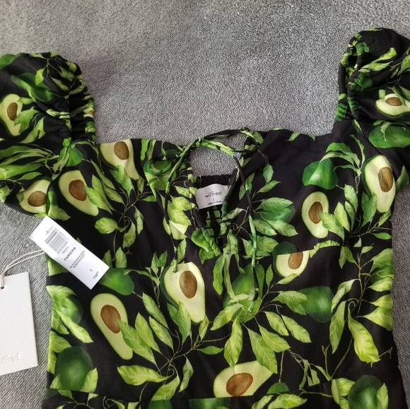 Aritzia Green Avocado Print Dress - Picture 4 of 4